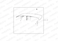 08F-64-05 TOP BOX SPOILER DIGITAL SILVER