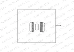 08F-69-01 KIT BAR END SILVER