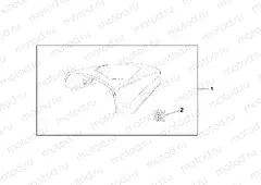 08F-74-02 REAR SEAT COWL BLACK