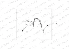 08F-75-03 CH BACKREST WHTH