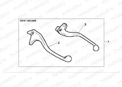 08F-81-01 CHROME LEVER KIT