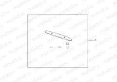 08F-88-01 KIT MUFFLER GARNISH SILVER