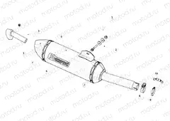 08F-88-01 SLIP ON EXHAUST SYSTEM