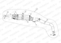 08F-88-01 SLIP ON EXHAUST SYSTEM