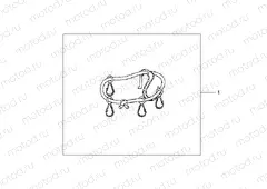 08L-45-01 SET FOR 1 PANNIER (2 STRAPS)