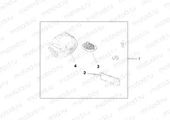 08L-51-03 TOP BOX 35L EXALIBUR GRAY