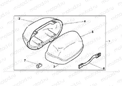 08L-51-05 BIG SADDLE BAG LID