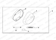 08L-52-01 KIT, BIG PANNIER LID NH-138 SHASTA WHITE