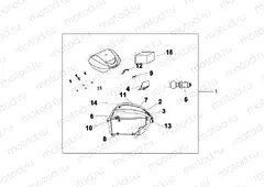 08L-55-01 35 L TOP BOX OYSTER BEIGE METALLIC