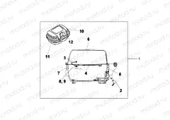 08L-55-21 TOP BOX 45L UNPAINTED