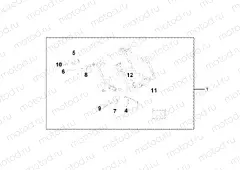 08L-56-01 LEATHER SADDLEBAG STAY SET