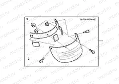 08P-08-01 FR, MUDGUARD EXTENSIO