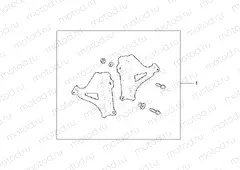 08P-53-01 RADIATOR BRACES
