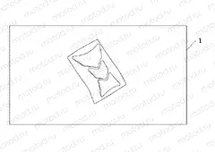 08P-61-01 TANK PAD HONDA WING LOGO