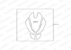 08P-61-02 TANK PAD TULIP SHAPE