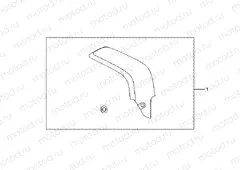 08P-69-02 CARBON FIBER EXHAUST GUARD