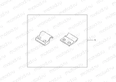 08P-83-01 FR BRAKE LIN * RED *