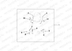 08R-80-02 WINDSHIELD EXCL KNUCKLE GUARDS