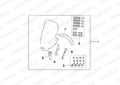 08R-80-03 BODYMOUNT WINDSCREEN