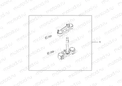08U-72-02 SET TRIPLE CLAMPS TOP & BOTTOM
