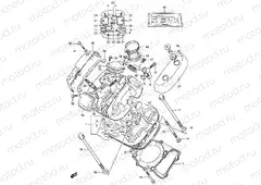 1 - CYLINDER HEAD (FRONT)