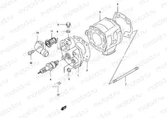 1 - CYLINDER (MODEL AY50WR K1/K2)