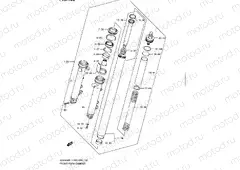 100 - FRONT FORK DAMPER (GSX650FL1 E03)