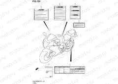 102 - LABEL (GSX-R600UEL2 E21)