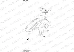 104 - FRONT FENDER (VZR1800ZUFL4 E19)