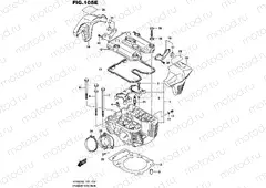 105E - CYLINDER HEAD (REAR) (VZR1800BZL5 E19)