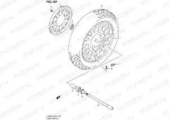 107 - FRONT WHEEL (VL800CUEL4 E19)