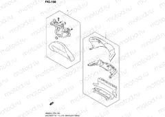 108 - BACKREST SET PILLION RIDER (OPTIONAL) (AN650L3 E02)