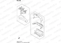 108 - BACKREST SET PILLION RIDER (OPTIONAL) (AN650L4 E02)