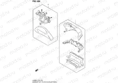 109 - BACKREST SET PILLION RIDER (OPTIONAL) (AN650L3 E19)