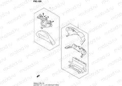 109 - BACKREST SET PILLION RIDER (OPTIONAL) (AN650L4 E19)