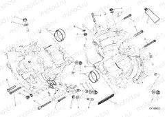10A - HALF-CRANKCASES PAIR » ENGINE CASE