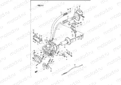 11 - CARBURETOR (FRONT)(MODEL H/J/K/L/M/N/P/R)