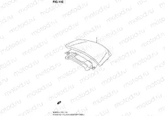 110 - COVER SET PILLION RIDER (OPTIONAL) (AN650ZL4 E02)