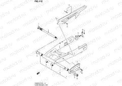 112 - REAR SWINGING ARM (SV650SUL2 E24)