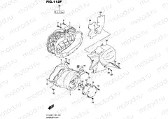 112F - CRANKCASE COVER (VZR1800BZUFL5 E19)