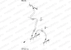 114 - FRONT BRAKE HOSE (GSR750UEL3 E21)