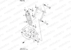115 - REAR CUSHION LEVER (VL800CL4 E19)