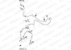 116 - FRONT BRAKE HOSE (GSR750AL3 E24)