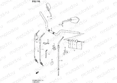 116 - HANDLEBAR (SFV650UL3 E21)
