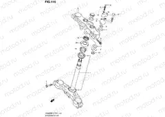 116 - STEERING STEM (GSX650FUAL2 E21)