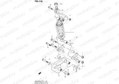 118 - REAR CUSHION LEVER (GSX-R600L2 E21)