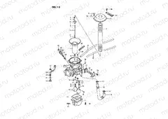 12 - CARBURETOR (REAR)(MODEL H/J/K/L/M/N/P/R)