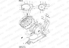 12 - CRANKCASE COVER (VL800BUEL4 E19)