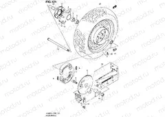 121 - REAR WHEEL (VL800CL4 E19)