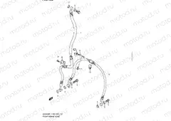 122 - FRONT BRAKE HOSE (GSX650FL1 E03)